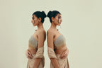 Solar Topaz - Crystal Embellished Saree Set